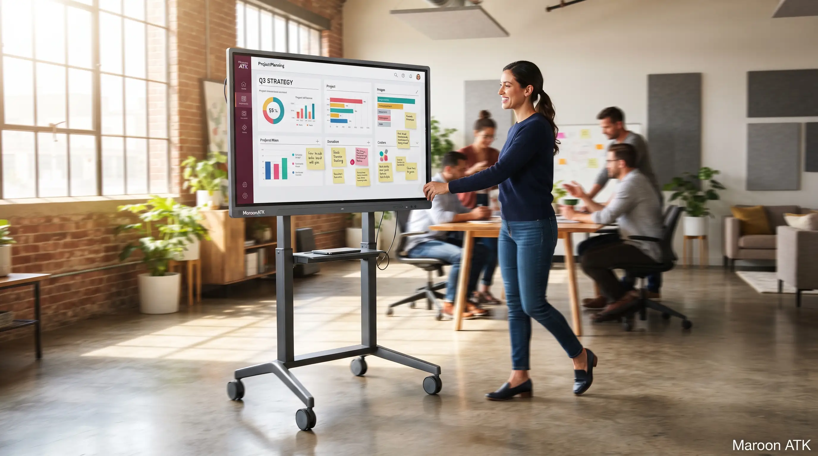 Papan Tulis Digital 43 Inch Wall Mount