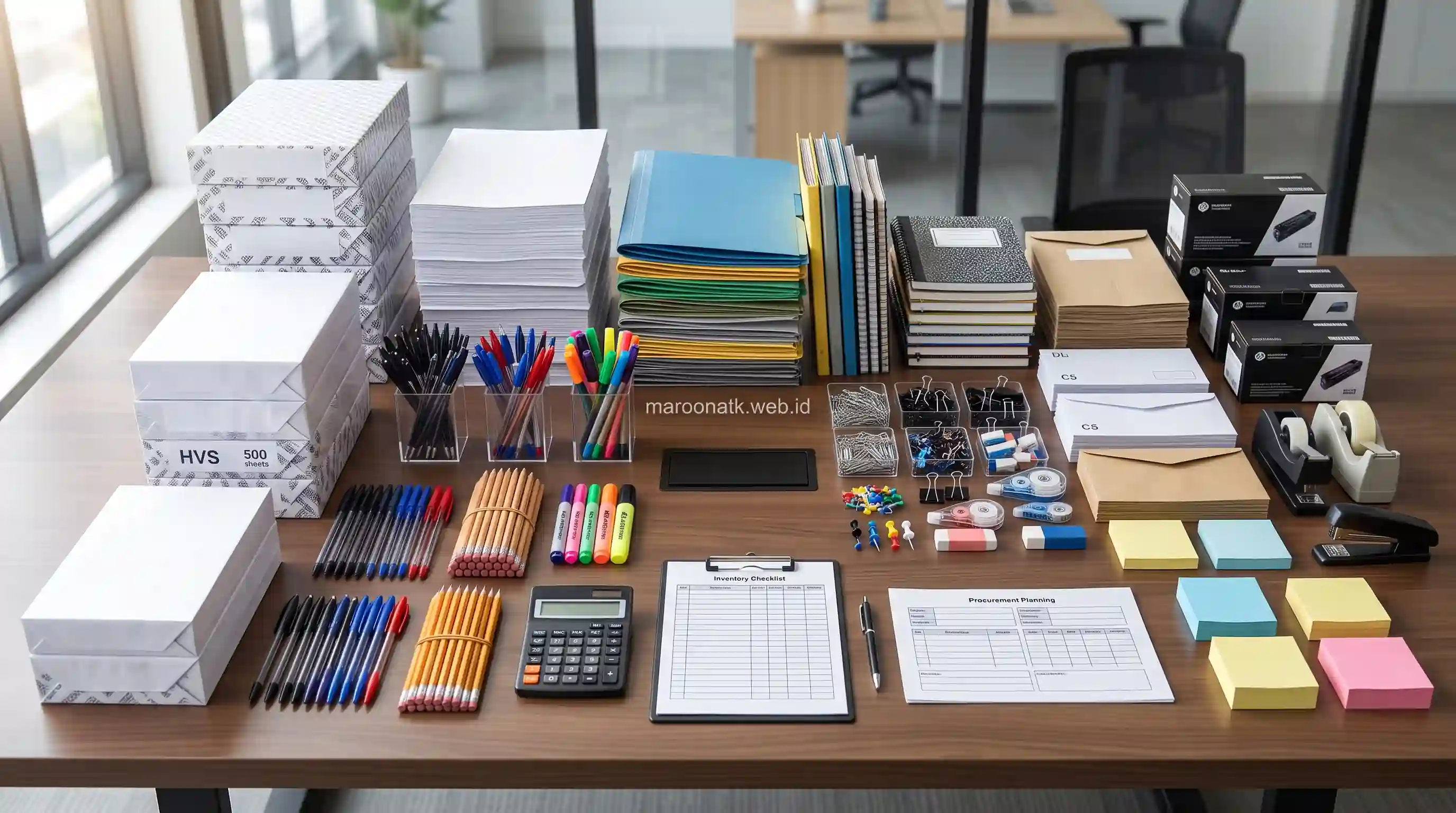 Perhitungan Stok dan Kebutuhan ATK Kantor Bulanan