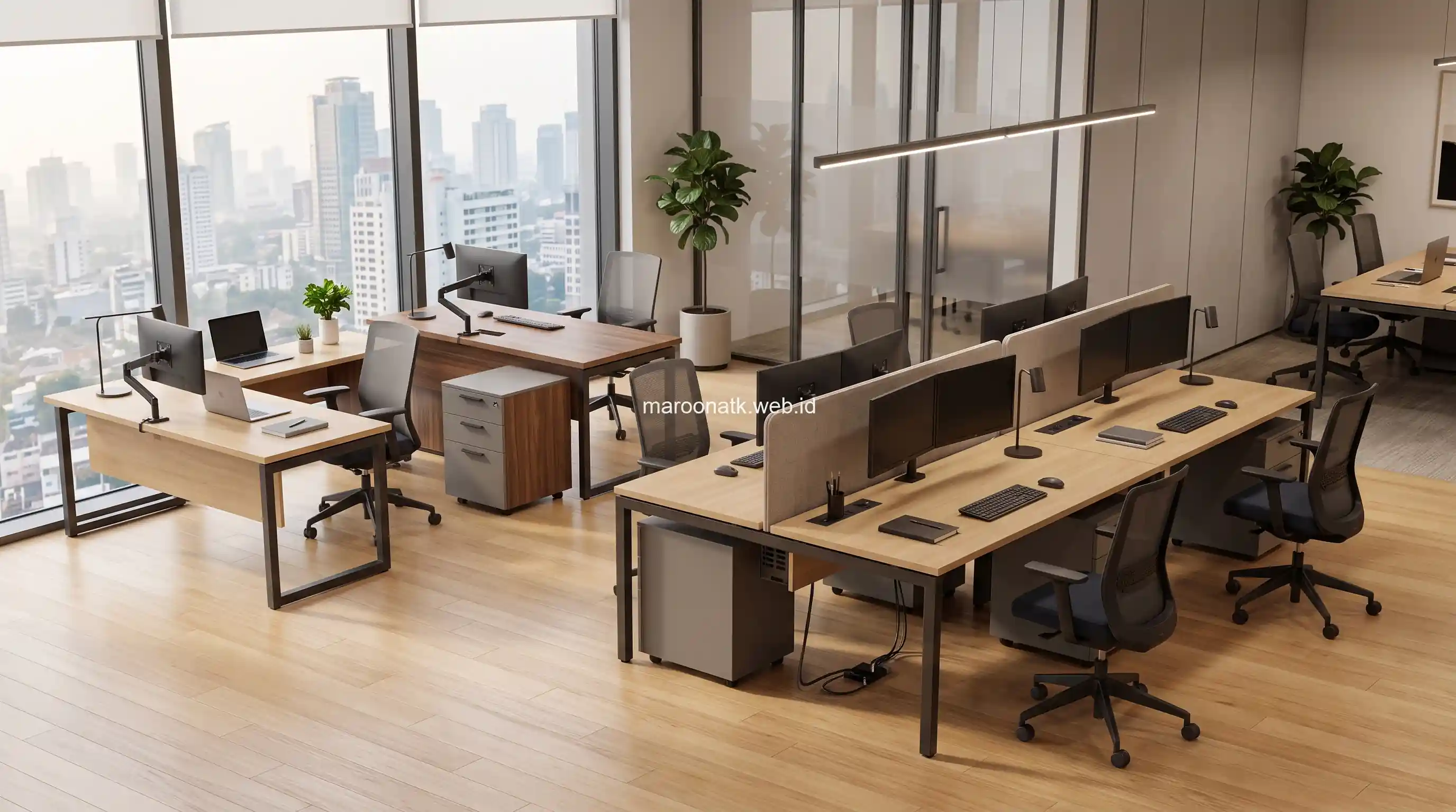 Desain Meja Kerja Modern Minimalis
