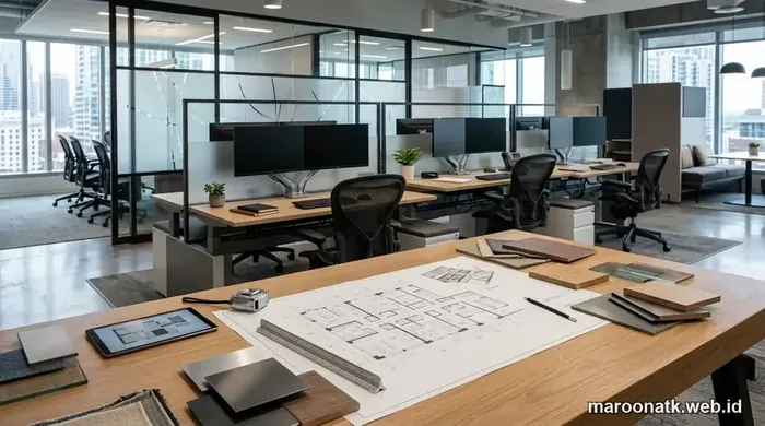 Layout Furniture Kantor 2D dan 3D untuk Pengadaan Furniture B2B