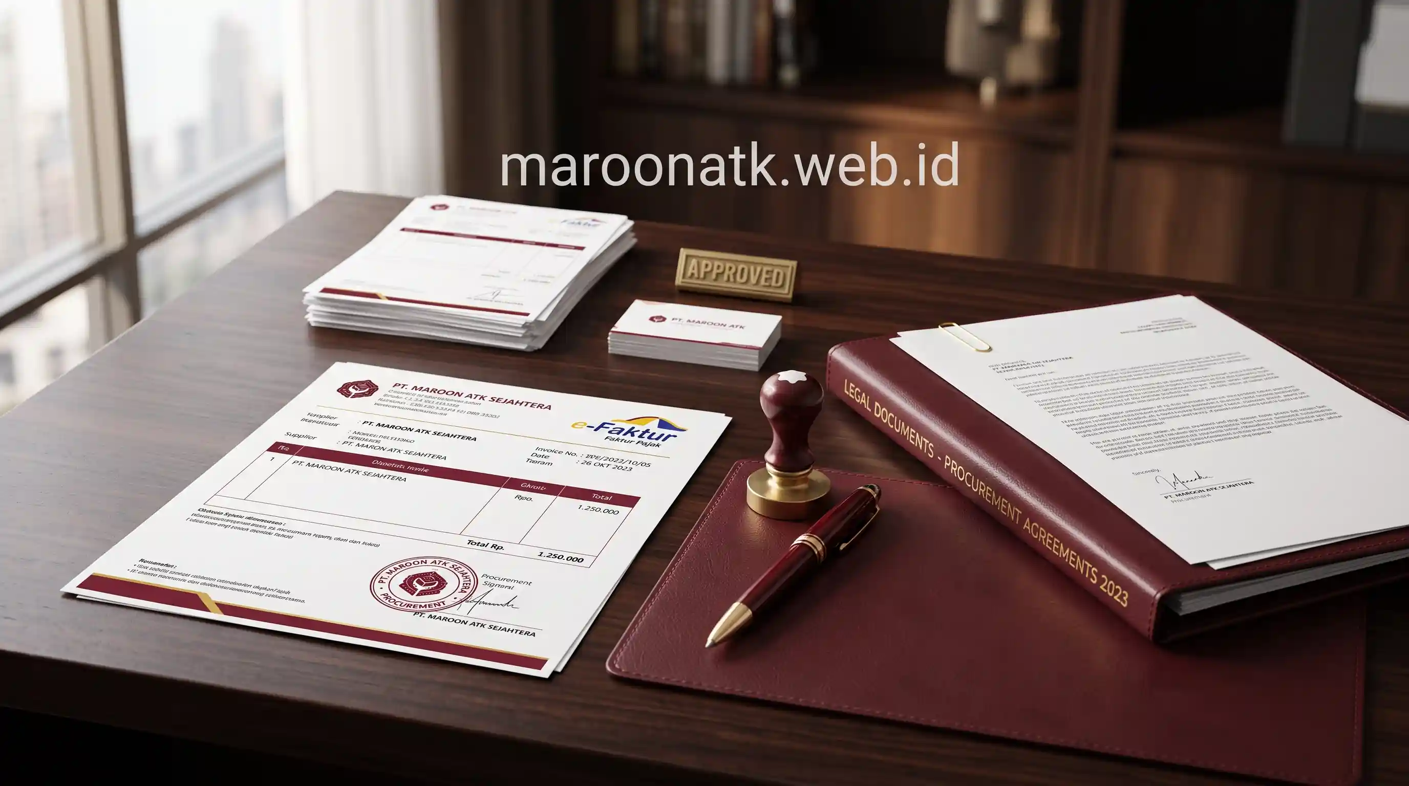 Legalitas PT dan Dokumen e-Faktur Pajak Supplier ATK Resmi